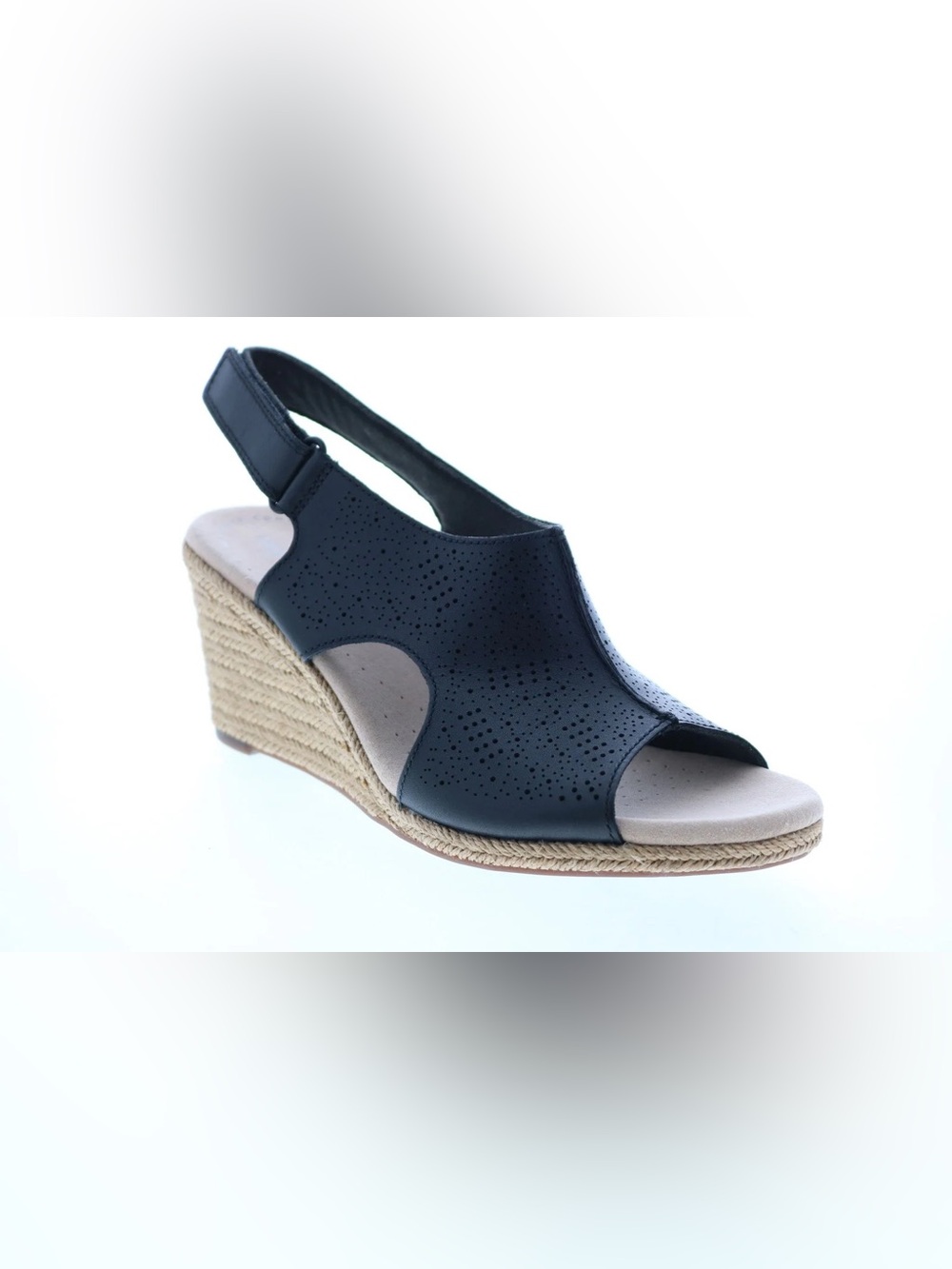 Clarks Lafley Rosen Leather Strap Wedges